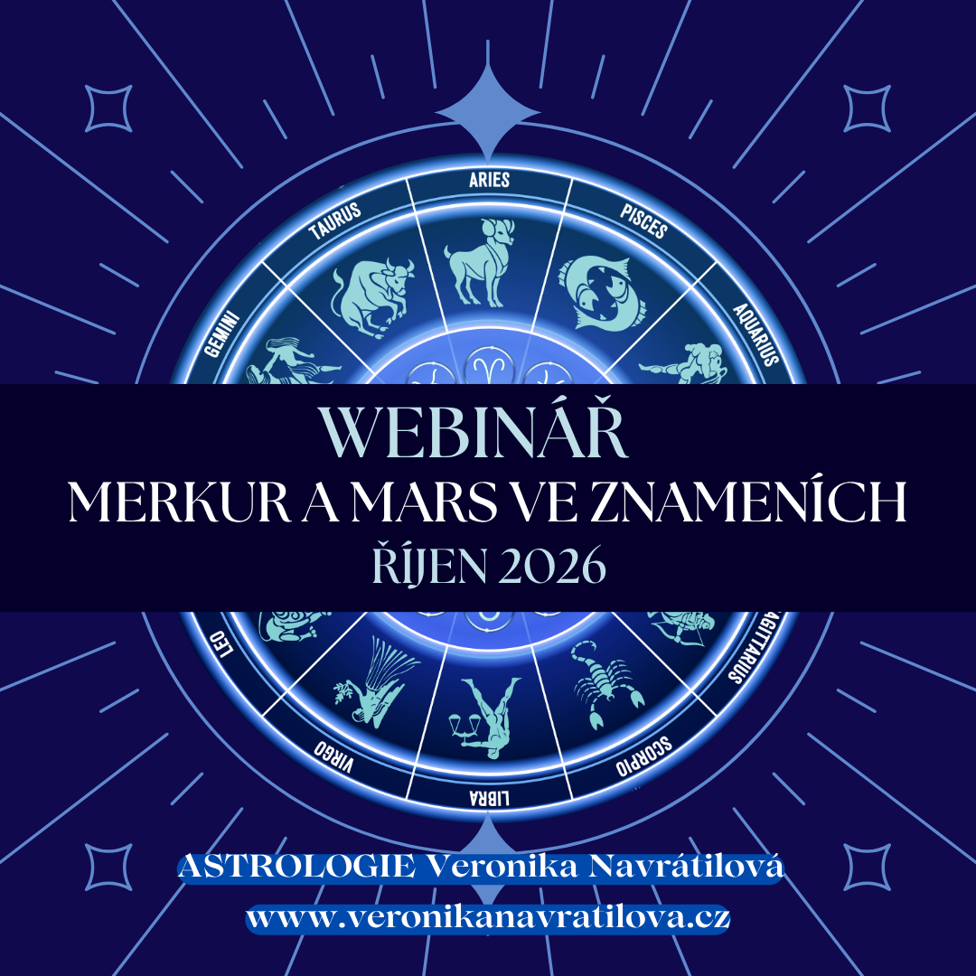 Webinář Merkur a Mars ve znameních se koná 5. a 7. října
